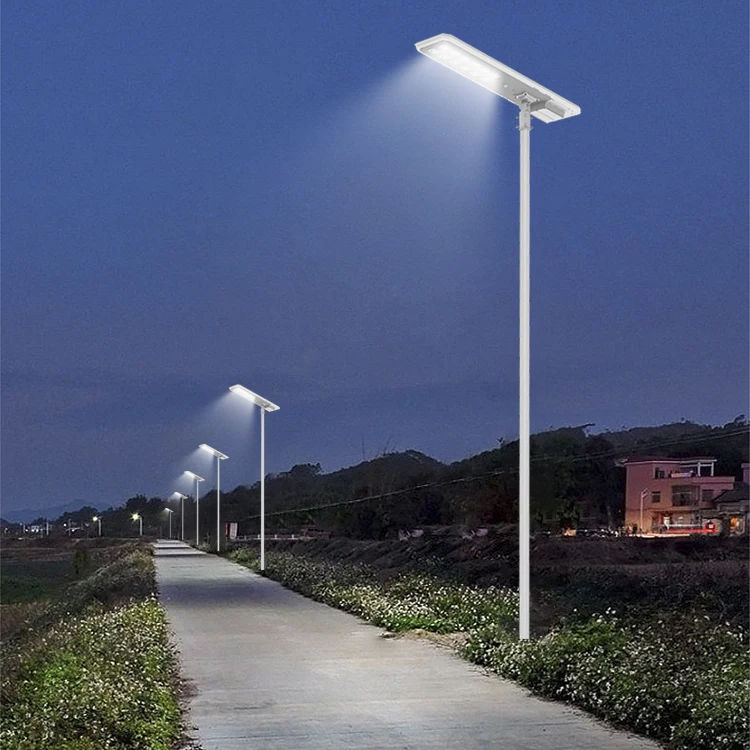 Hot selling high power  60W 100W waterproof ip65 solar street lamp Integrated  all in one solar lights outdoor