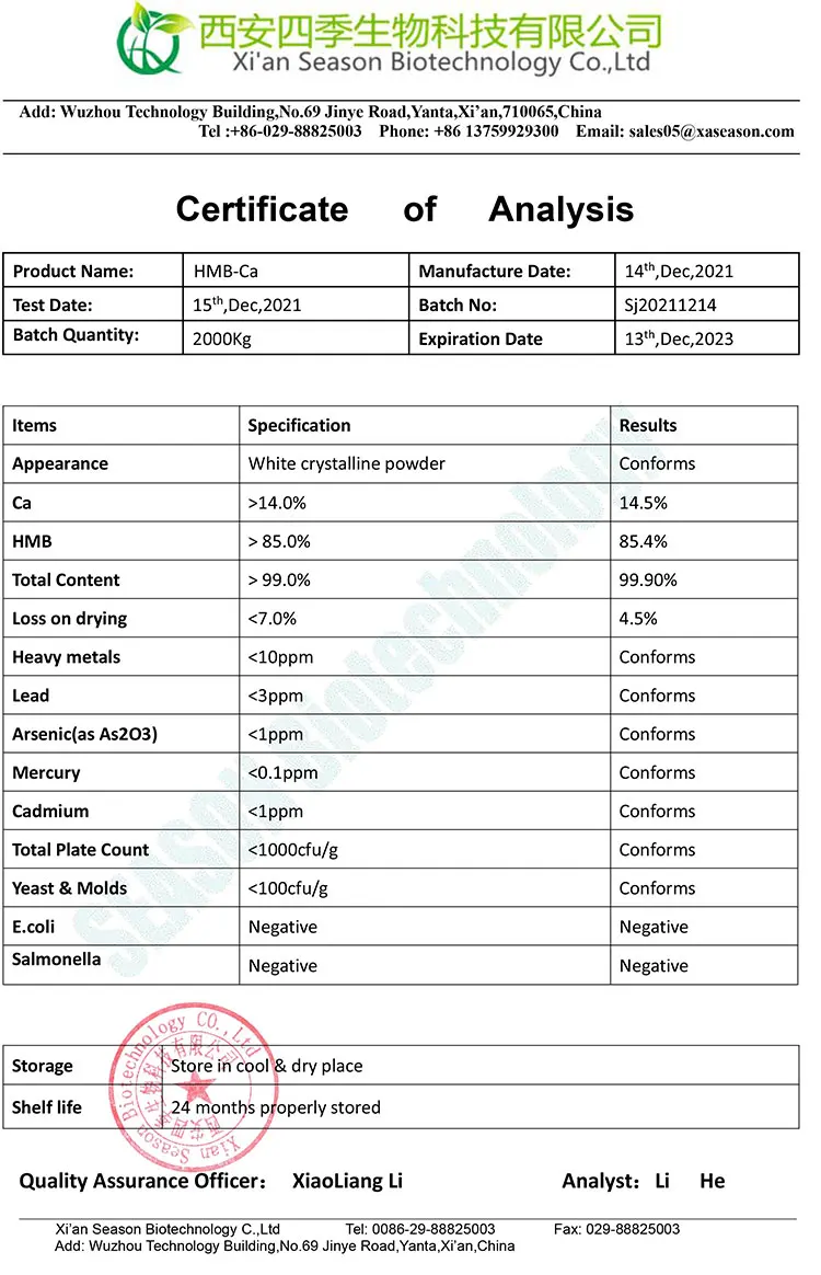 OEM Service Accept HMB Supplement 99% HMB