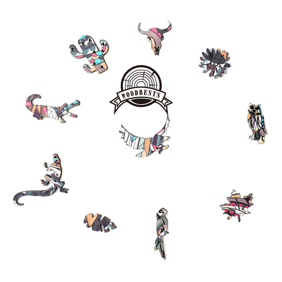 371pcs Cube shape  jigsaw custom puzzle 3D WISE OWL wooden puzzle kids wooden 3d puzzle jigsaw