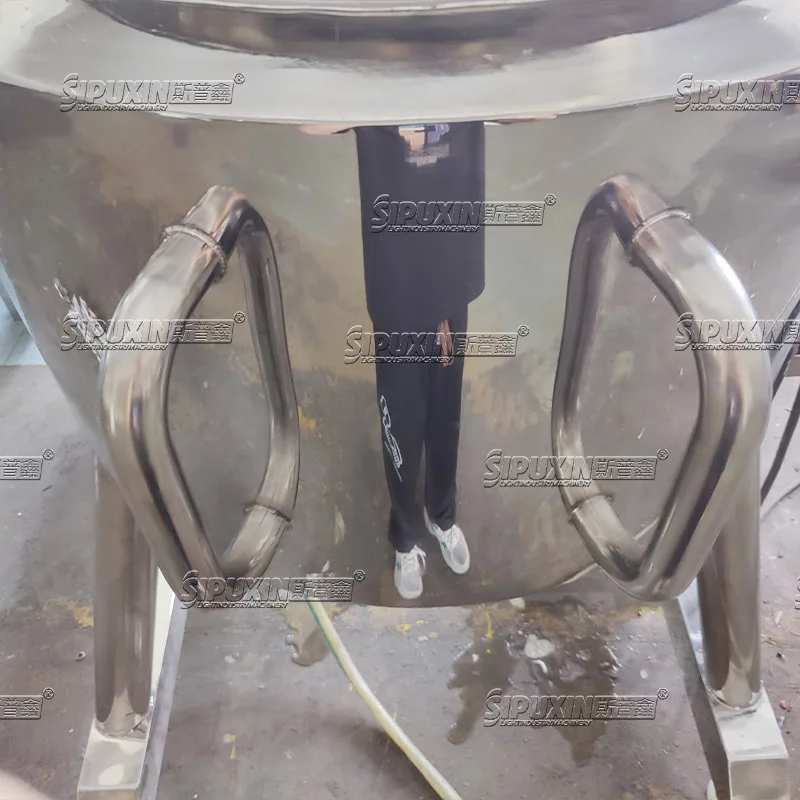 300L Electric heating liquid detergent homogenizing mixer machine soap making machine with weighting system