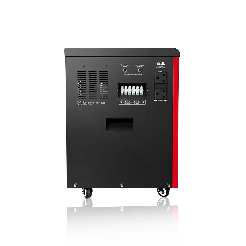 Off-grid 3KW Solar system cabinet with LiFePO4 Solar Energy Storage Generator AC DC Outputs Portable Power Charging Station