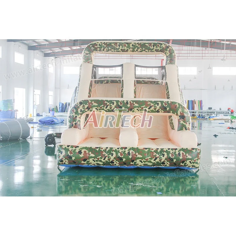 Outdoor military obstacle course equipment boot camp inflatable bounce house obstacle course