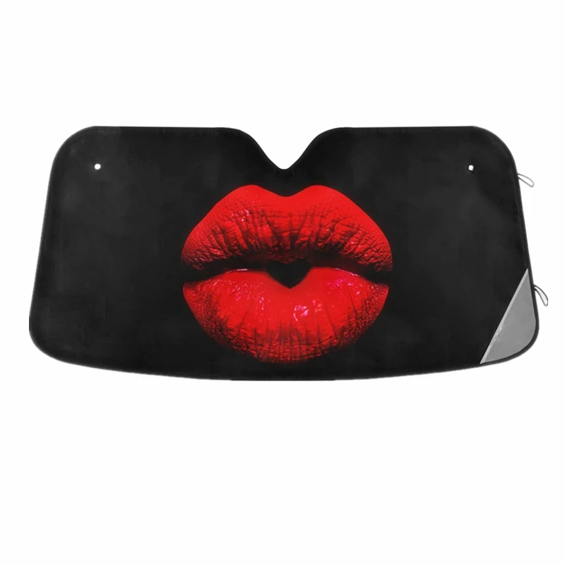 For BMW AUDI Tesla Model 3 Y S X Foldable Car Windshield Sunshade With Storage Vertical Awning Sunshades For Car Custom Logo