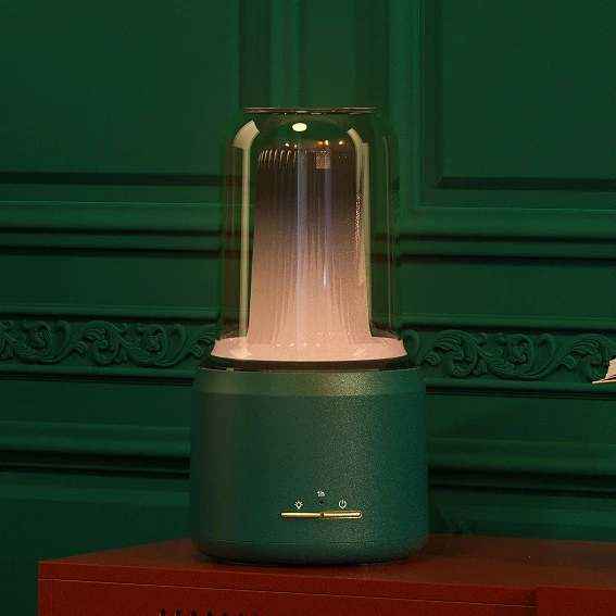 2022 New Style Essential Oil Diffuser Ultrasonic Mini Aroma Diffuser with night light difusor de aroma 200 ml flame humidifier