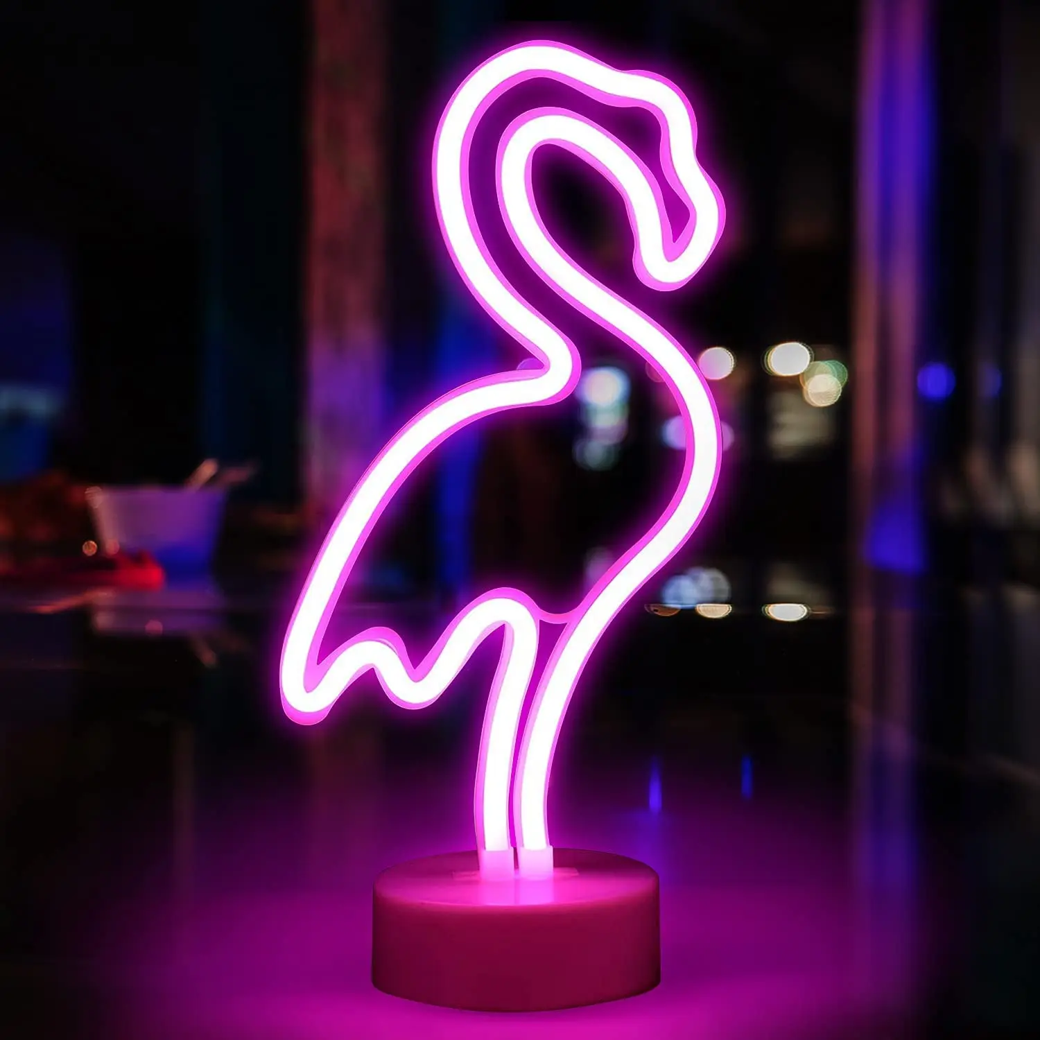 Flamingo Butterfly Pineapple Cat Dolphin Shape Wall Mounted Decor Led Channel Letter Logo Sign Coffee Shop USB Custom Neon Sign