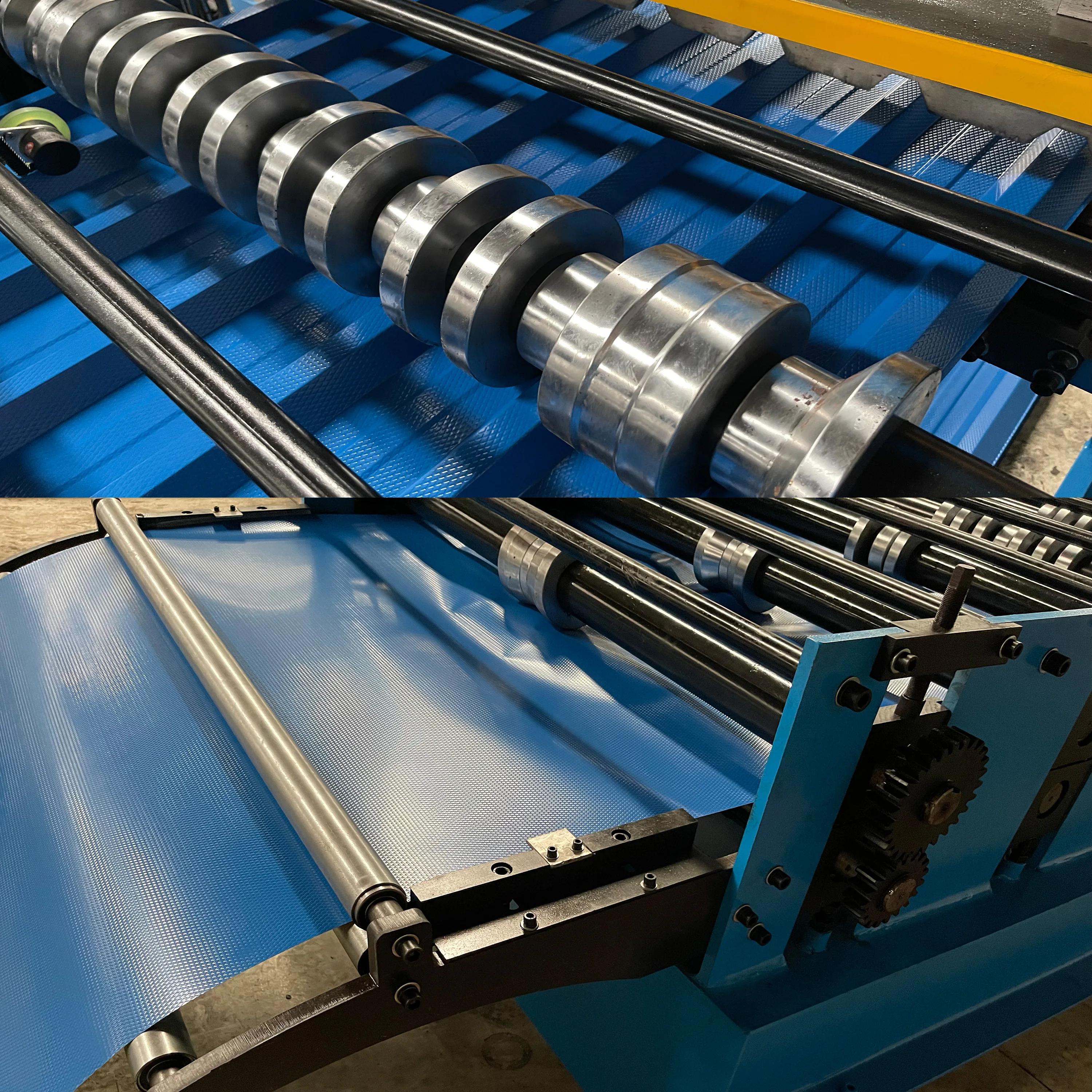 Customized Trapezoidal Metal Tile Roll Forming Machine 7 R