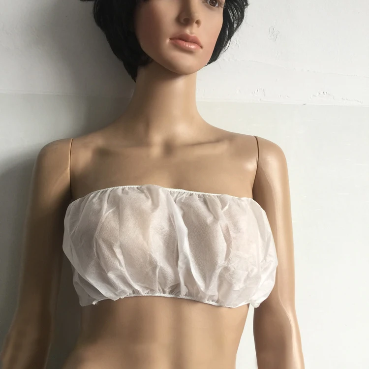 Hot sale disposable bra and panties spa beauty salon non-woven fashion massage underwear and bra