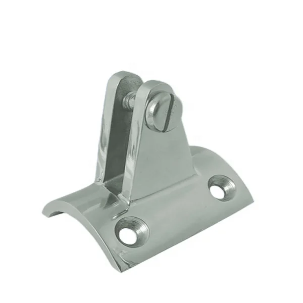 Stainless Steel 316 Bimini Top eck Hinge for tube 40mm, Marine Boat Hinge Mount Bimini Top Fitting Hardware