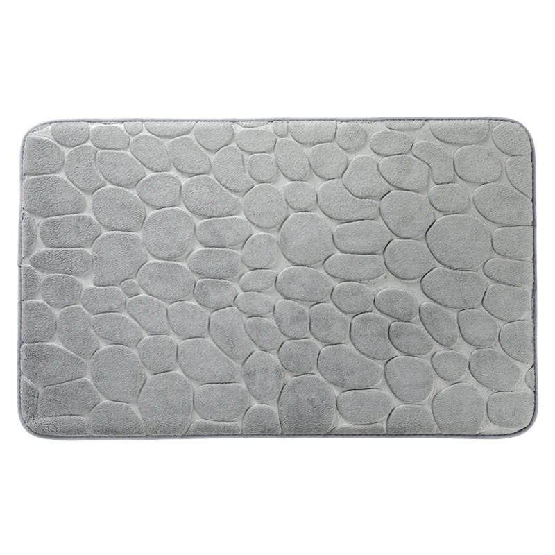 Chakme Memory Foam Cobblestone Bath Mat Soft PVC Rubber Latex Backed Anti-Slip Printed Bathroom Bath Mat for Hotels M2 Price