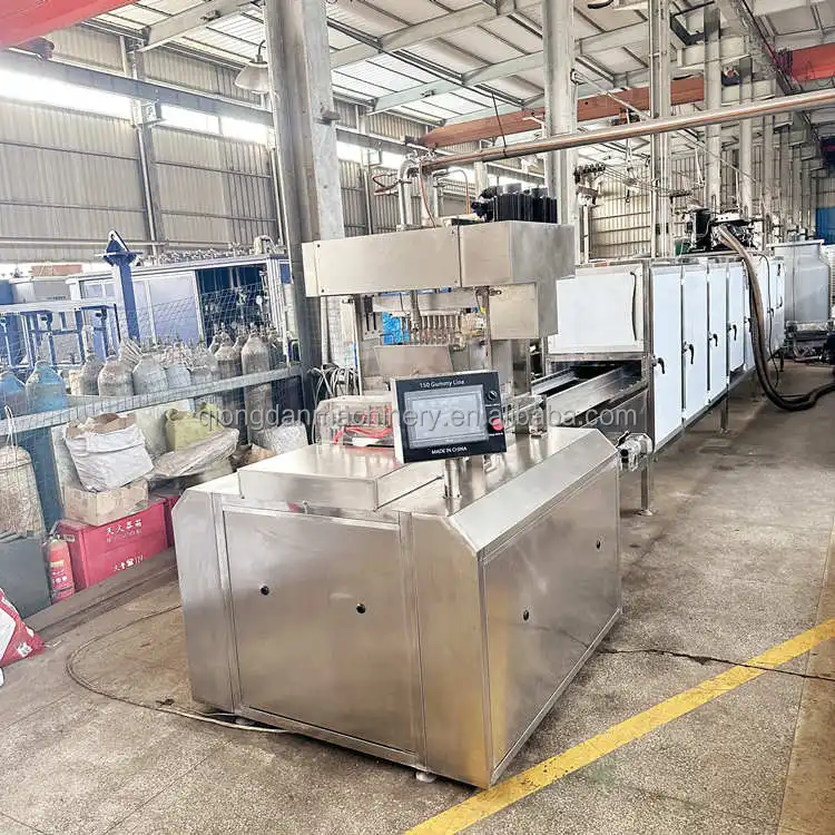 Full automatic gelifie candy making machine jelly gummy production line large scale soft candy line caramel soft candy maker