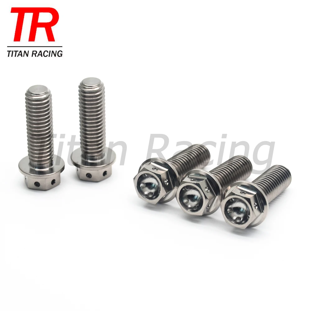 M5/6/8/10 Titanium Caliper Bolts Race Spec Hex Flange Bolt