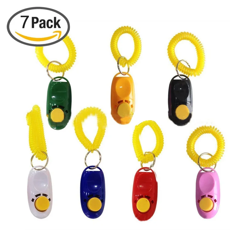 Оптовая продажа, улучшенные тренировочные кликеры для домашних животных, качественные профессиональные кликеры на запястье для собак