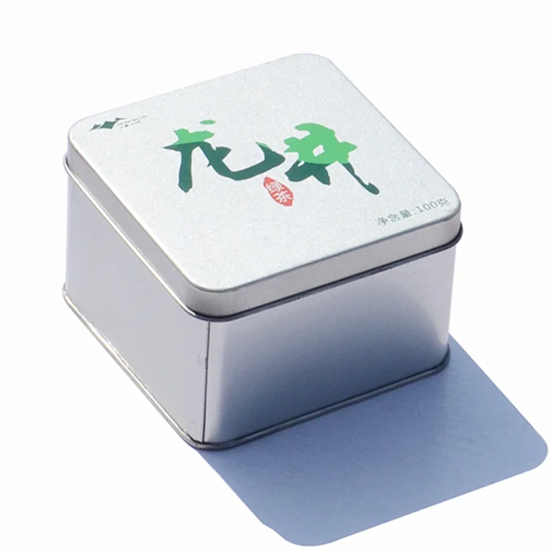 Wholesale Tin Custom Design Square Metal Packaging Tin Box Food Storage Box For Tea Packaging