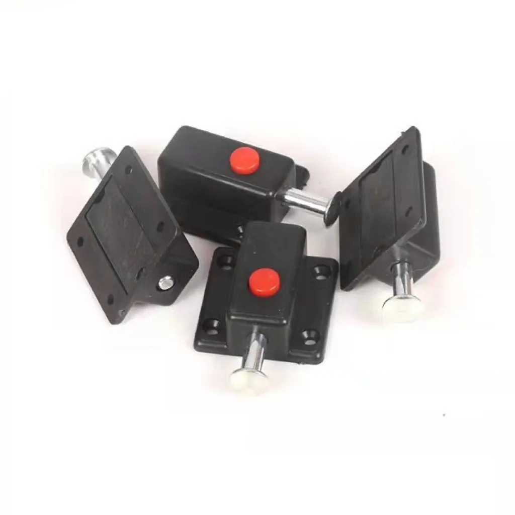 Furniture Hardware Plastic Cabinet Door Butterfly Spring Latch Small Plastic Latch Cabinet Drawer Door Bolt with Spring Button