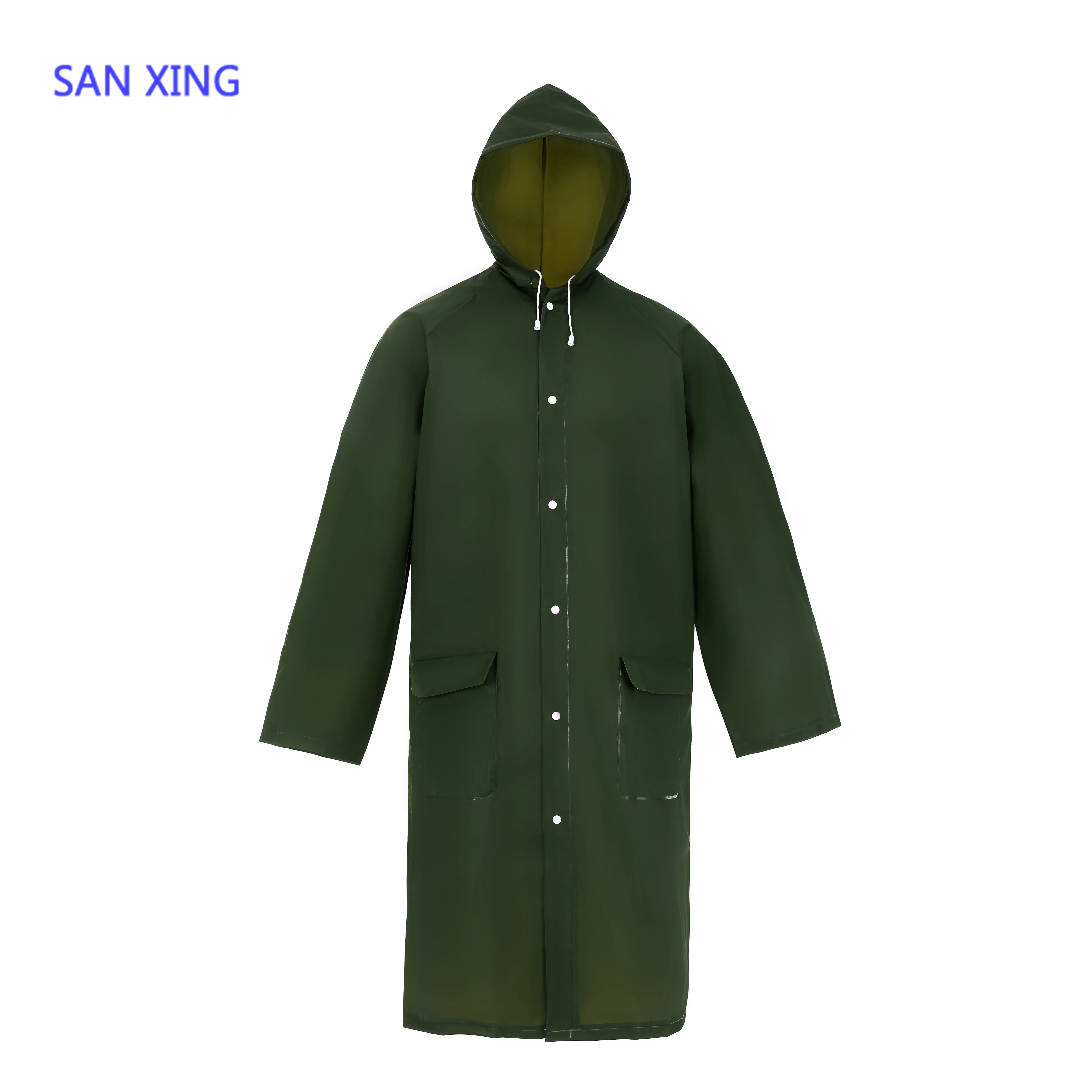 army green Raincoat adult for Women or Men 2 Pack One Size Fits Most Rain Coats reusable bag packing