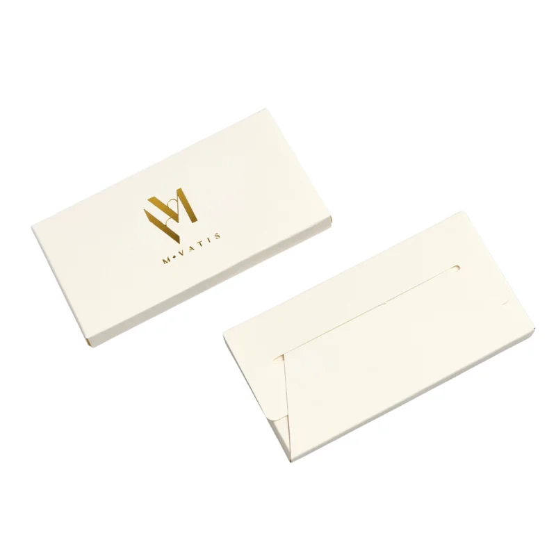 White Paper Card Foldable Paper Box Custom Logo Paper Packaging Business Card Box Packaging for Business Card Packaging