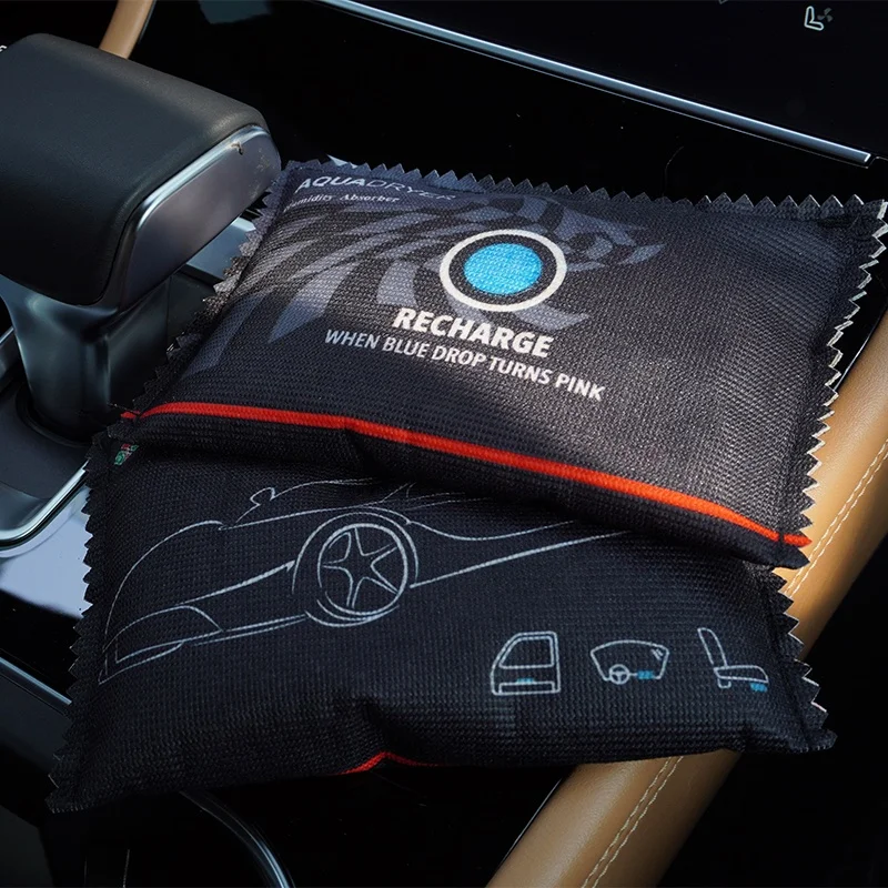 Car dehumidifier bag moisture proof silica gel desiccant bags heating reusable desiccant bags for car