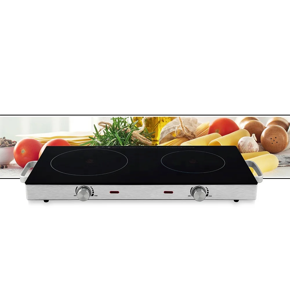 Customized energy saving stainless steel portable cooker 2000W burner electric ceramic infrared cooker for home&restaurant