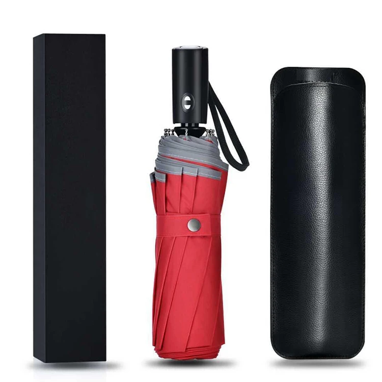 Manufacturer Wholesale Custom Auto Foldable Umbrella Windproof Travel Umbrella Compact Folding Umbrella