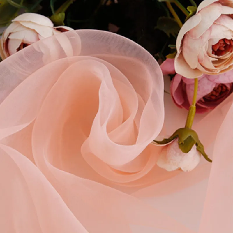 Sheer Organza Tulle Fabric for Wedding Canopy,Dress,Tutu Skirt,Clothing,Decorative,Black,White,Blue,Red,by the meter