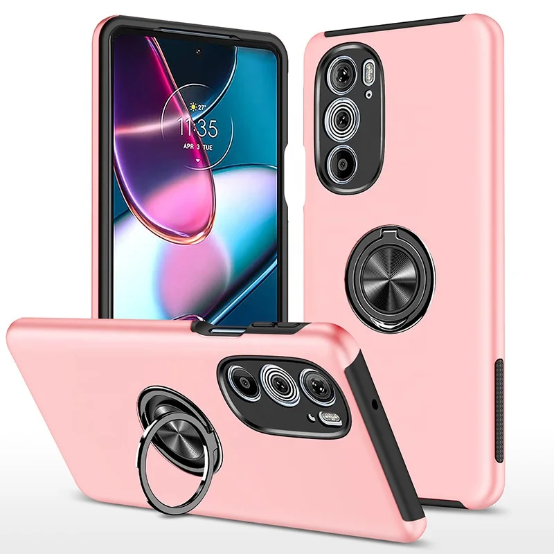Factory New Supply 360 Ring Holder Magnetic Car Mount Stand Phone Case For Motorola Moto Edge 30 Ultra