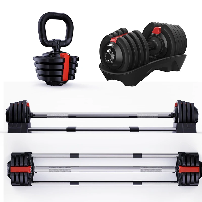 Wholesale 4kgs increment Cheap Shipping dumbbell set adjustable fitness Adjustable Dumbbell 20kgs