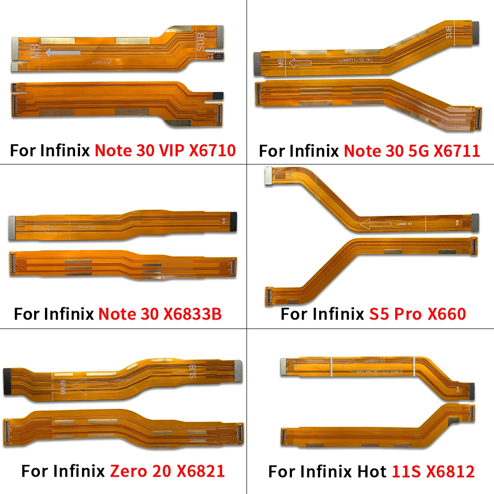 Replacement motherboard Conector flex For Infinix Hot 11 11s 20 20S 30 Note 10 Pro 11 Pro 12 30 X6821 X695 X687 X662 X6812 X6827