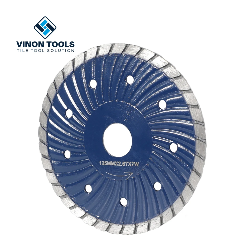 125mm Wet Trade Diamond Profi Wave Sharply Saw Blade For Cutting Stone