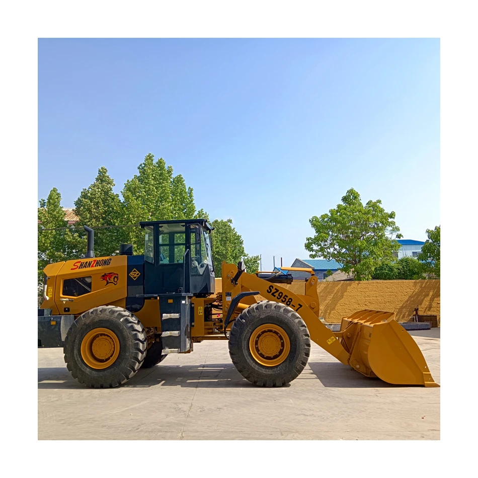 Four wheel drive multifunctional loader with a self weight of 16.5 tons, used in construction engineering, models 20, 30, and 50