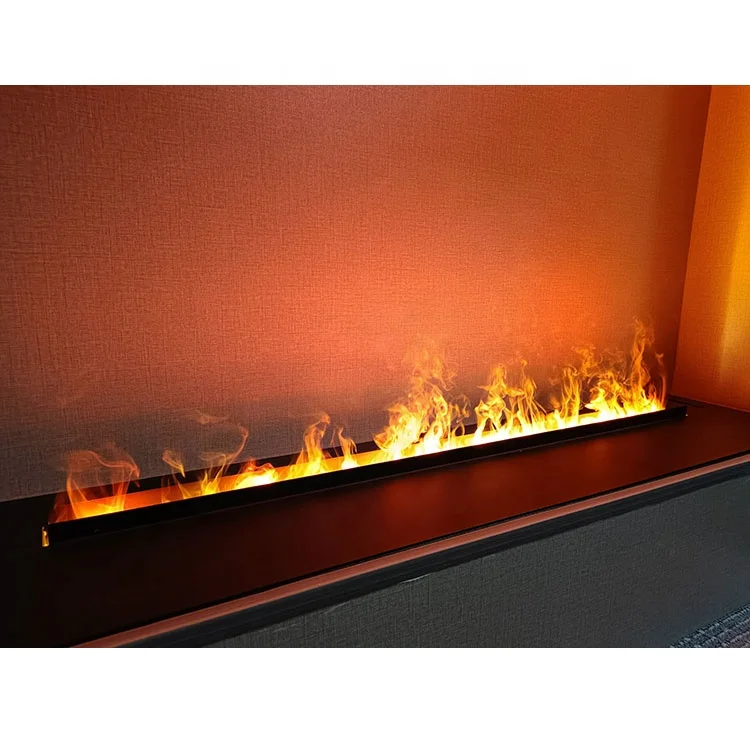 Indoor Decoration Different Size Water Decorative Fireplace Insert 7 LED Realistic Flame Colors Steam  Water Vapor Fireplace