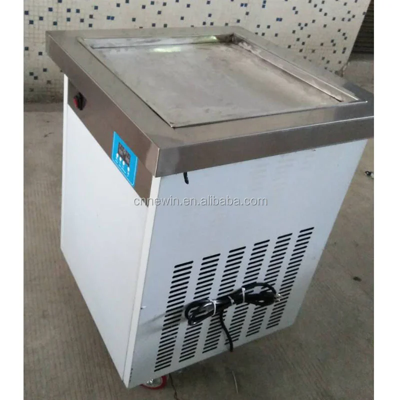 Flat Pan stir Pakistan Fried Ice Cream Roll Machine Supplier