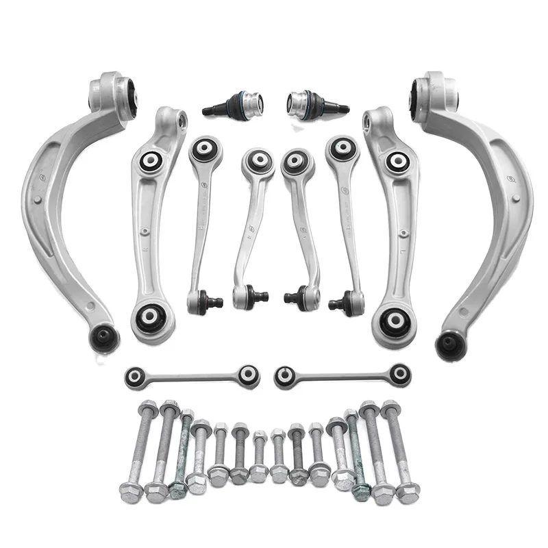 Suspension control arms wishbone set audi A4 B8 A5 8TA 8T3 Q5 8R front Rear 14pcs with 12mm ball joint