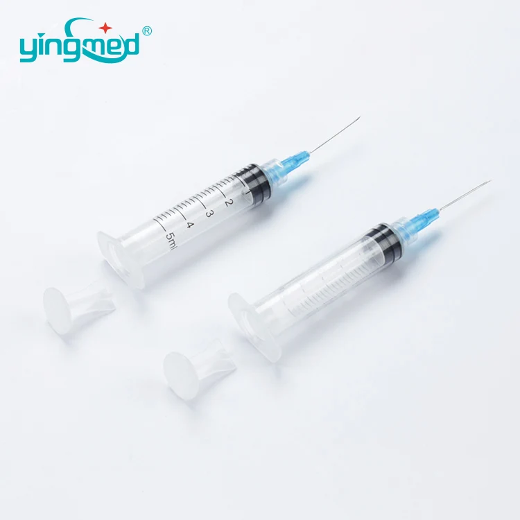 High quality retractable auto-disable syringe for single use, self destruction syringe