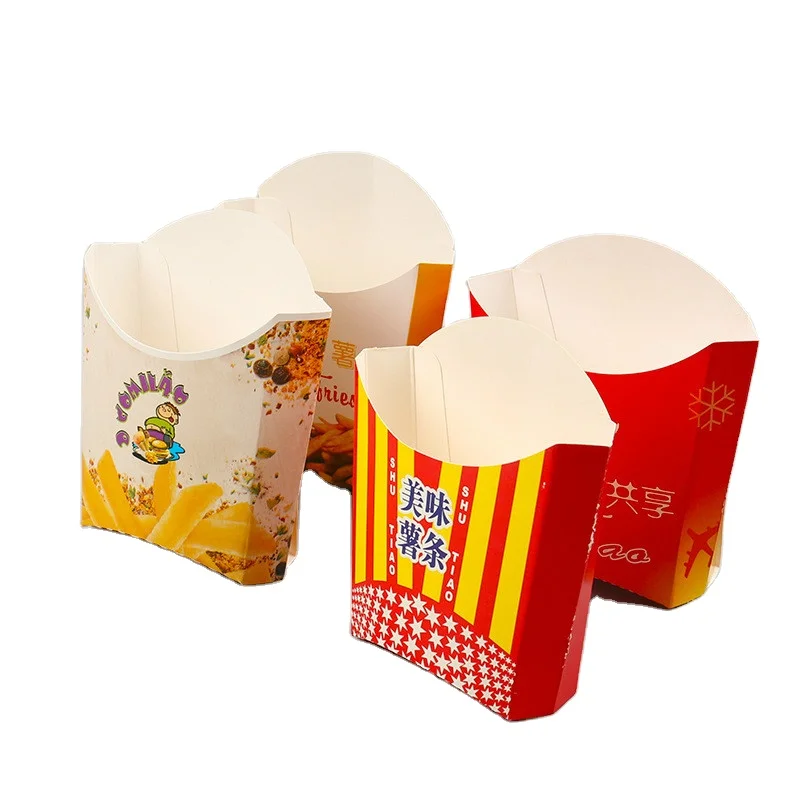 Wholesale Custom Premium Quality Take Out Packaging Holder Cup Potato Chips Container French Fries