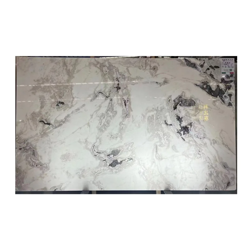 Natural Dover White Marble Grey Veins Oyster White Marble