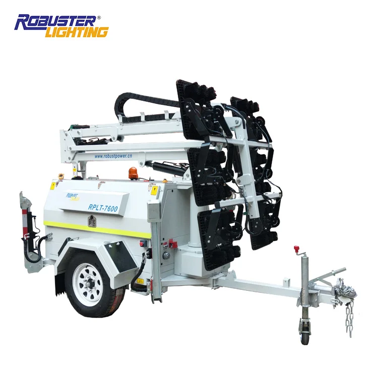 9m Hydraulic LED light tower diesel generator light tower price Mobile lighting mine