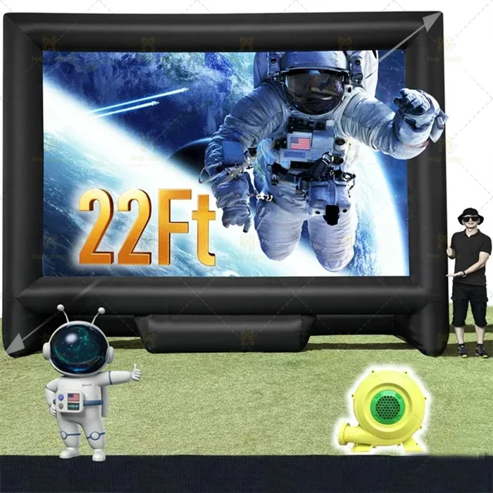 Inflatable Movie Screen Inflatable Outdoor Air Screen Premium Oxford Cloth Movie Projector Screen