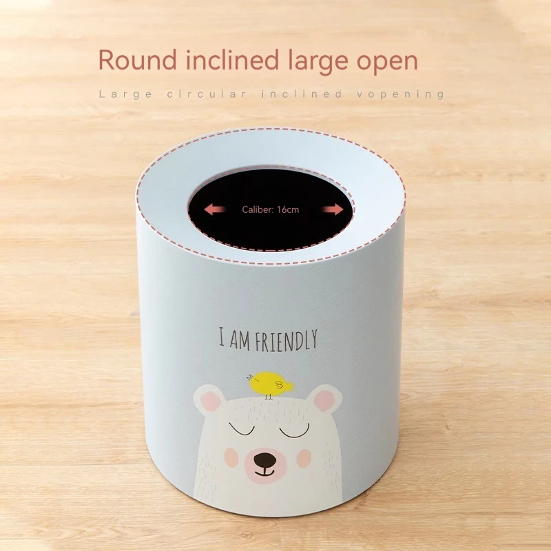Brown Bear Trash can home living room creative Nordic style ins bedroom bathroom large tuber cartoon cute girl
