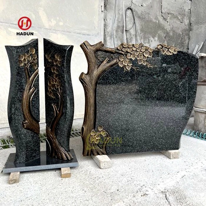 China Black Granite Monument Tombstone Headstones