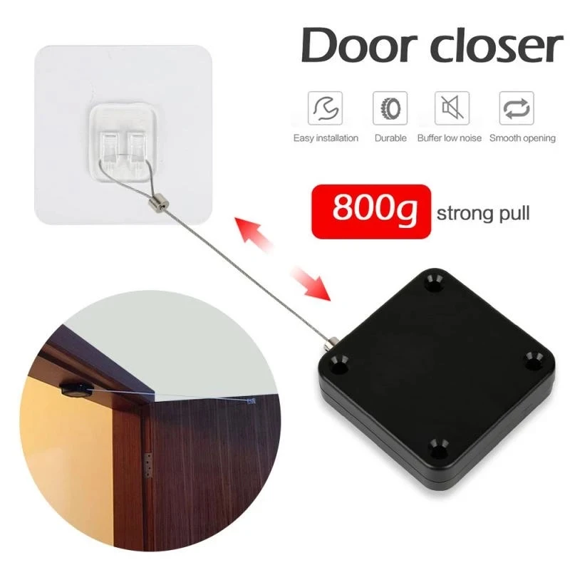 Прямая поставка, бесшумный автоматический датчик закрытия двери, простой автоматический бесшумный закрыватель двери
