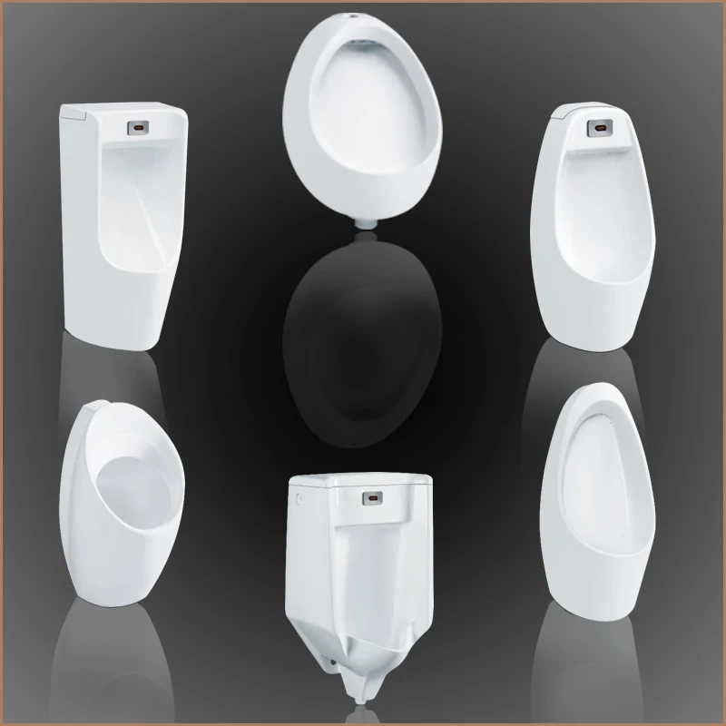 China ceramic bathroom p-trap s trap small size wall hung urinal big size sensor stand urinal for man