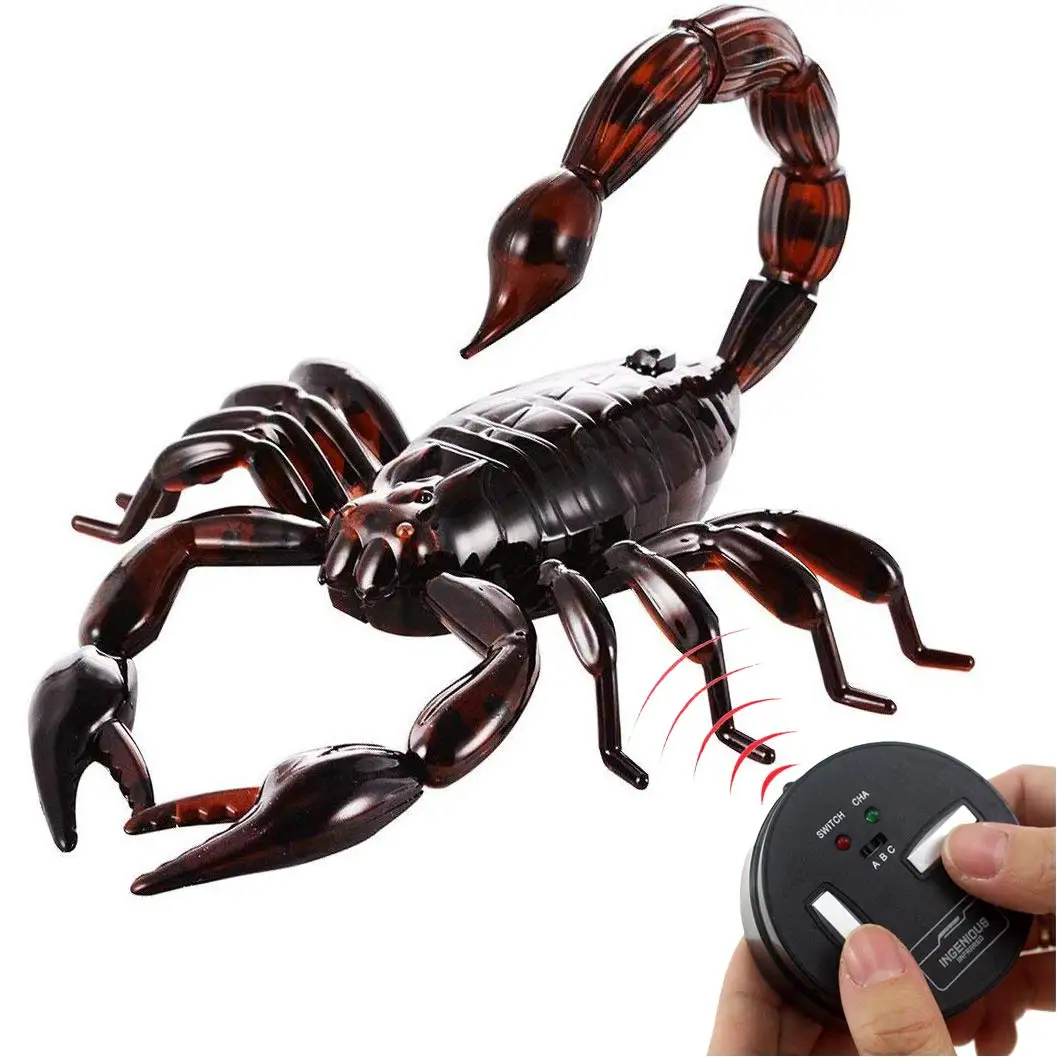 Electronic Realistic RC Scorpion Toy Infrared Remote Control Scorpion Prank Insects Toys For kids