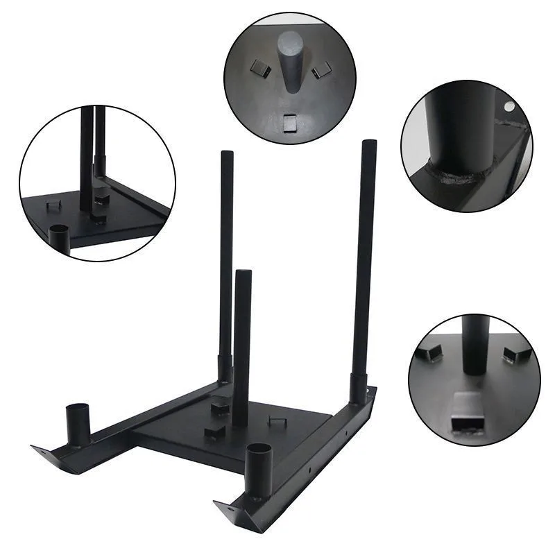 THYFIT Power Fitness Training Gym Sled Exercise Equipment Push and Pull Training Sled