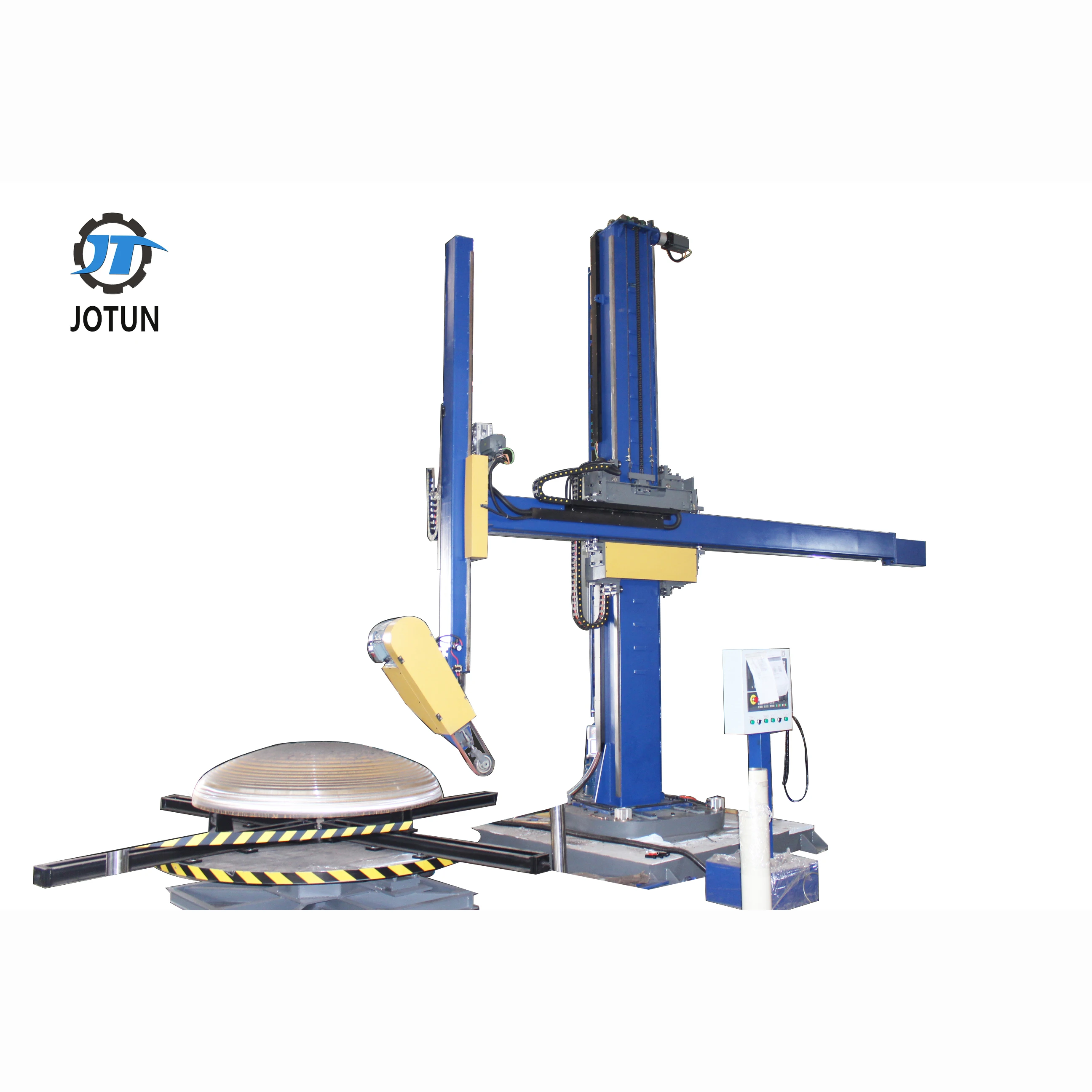 JT-CZJ automatic stainless steel tank shell and deeper height dish head end surface polishing machine manufacturer