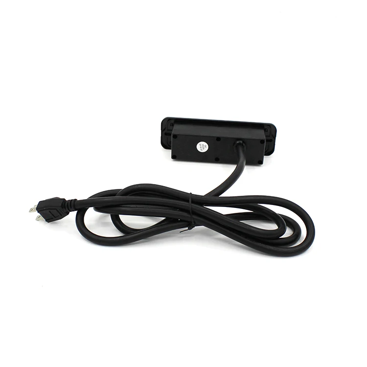 
BAYU USA Power Strip socket double outlets Extension Cord With 2USB charging port with plastic plate cover 125V 15A 