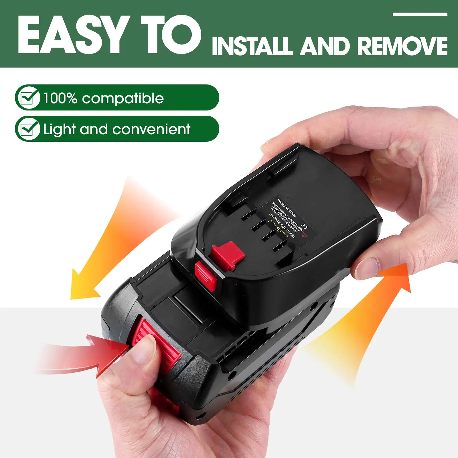 Battery Adapter for Bosch 18 V Professional Battery Converter for Bosch Type B to Bosch Type C Li Ion Batteries Power Tool