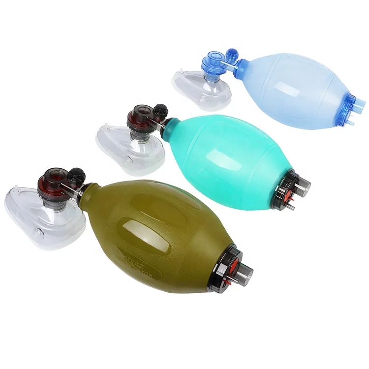 Silicon (ambu) oxygen storage bag autoclavable silicone ambu bag adult iso resuscitator tool resuscitation apparatus