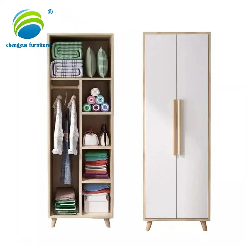 Wholesale Custom Minimalist Clothes Wardrobes Solid Bedroom Set Nordic Style with High Quality and Large Space