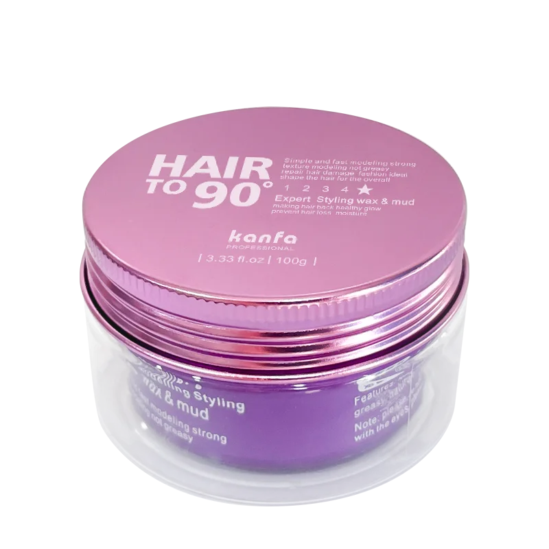 New Formula Hair Wax Clay Private LabelCustom Scented Barber Products for Men Organic Hairstyling Clay 100G