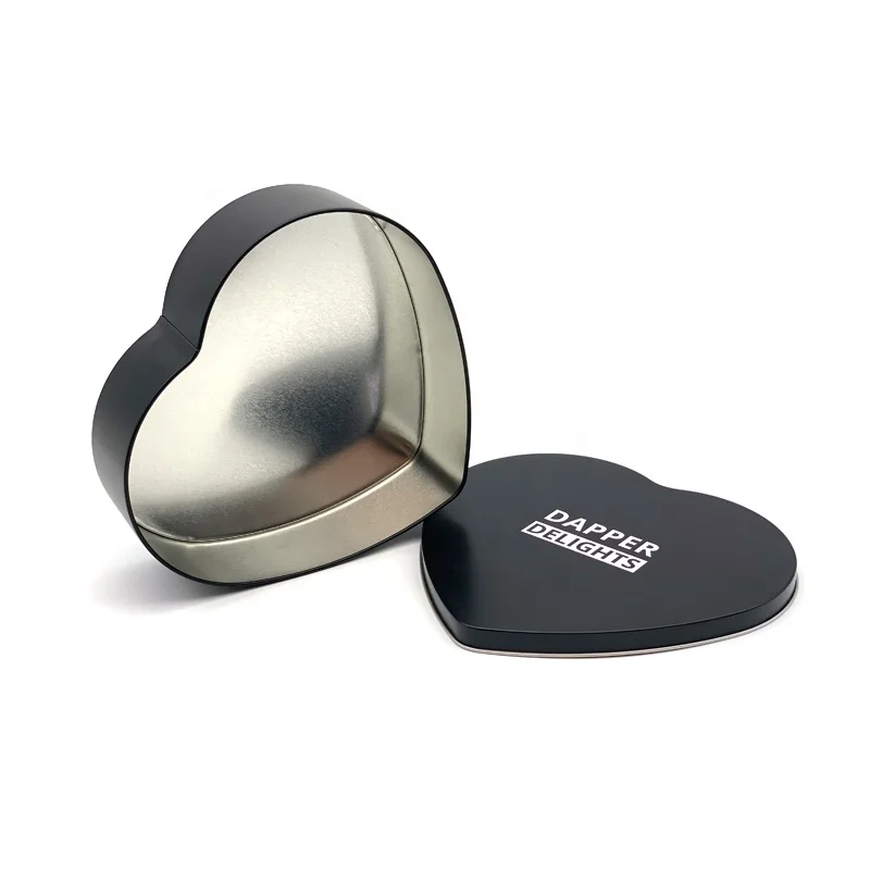 Hot sale custom printed candy sweets heart shape metal tin boxes Valentines love wedding gift chocolate heart tin can case